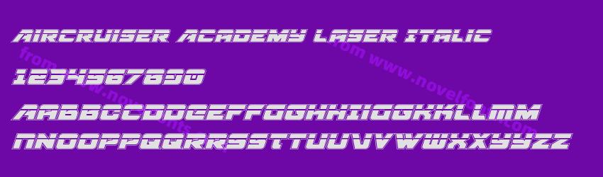 Aircruiser Academy Laser ItalicPreview