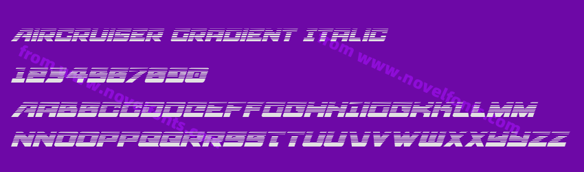 Aircruiser Gradient ItalicPreview