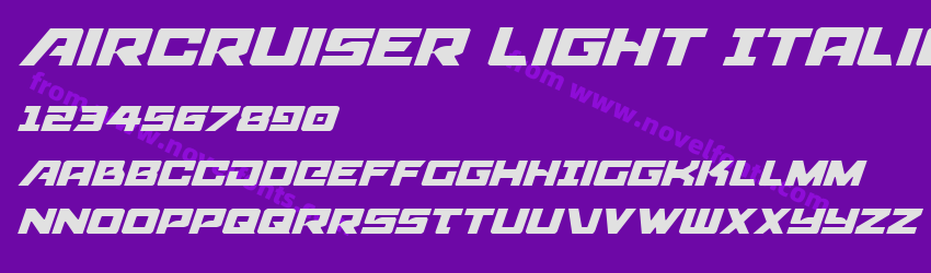 Aircruiser Light ItalicPreview