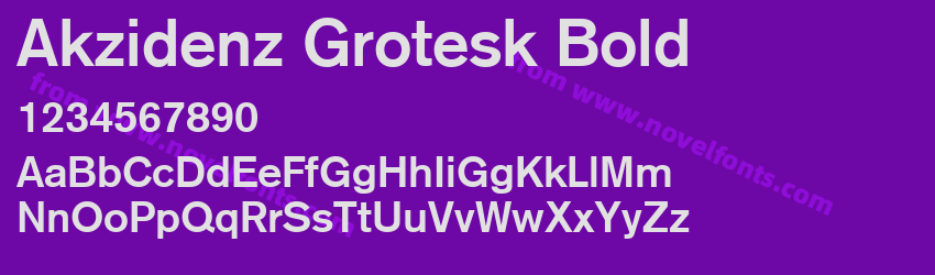 Akzidenz Grotesk BoldPreview