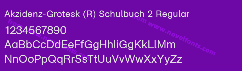 Akzidenz-Grotesk (R) Schulbuch 2 RegularPreview