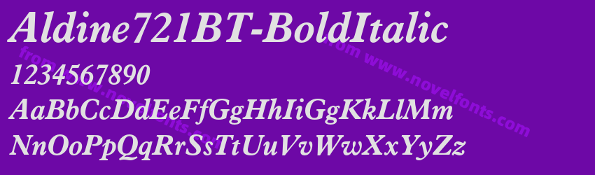 Aldine721BT-BoldItalicPreview