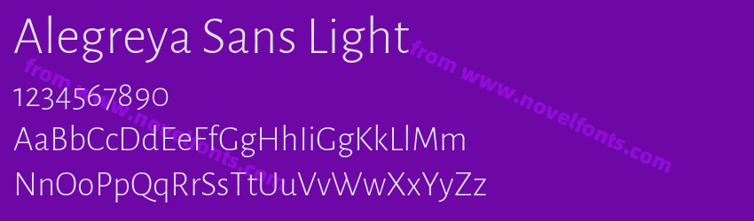 Alegreya Sans LightPreview