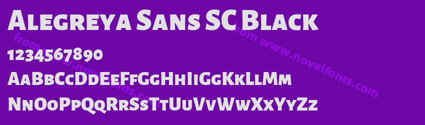 Alegreya Sans SC BlackPreview