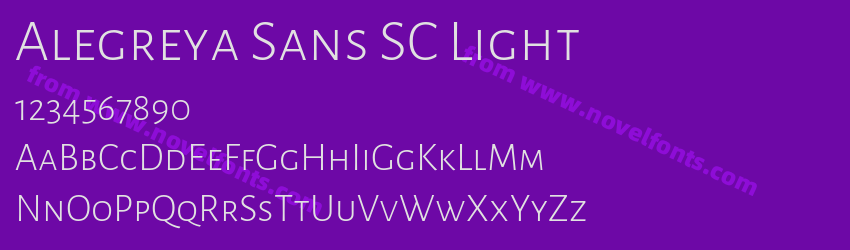 Alegreya Sans SC LightPreview