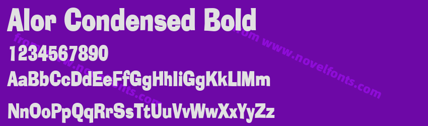 Alor Condensed BoldPreview