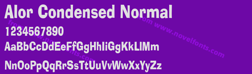 Alor Condensed NormalPreview