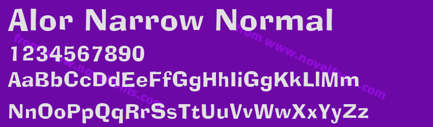 Alor Narrow NormalPreview