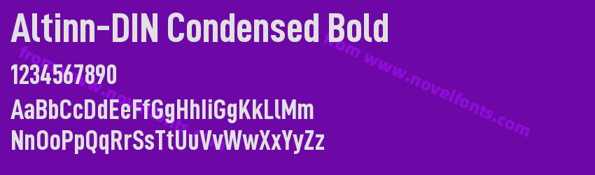 Altinn-DIN Condensed BoldPreview