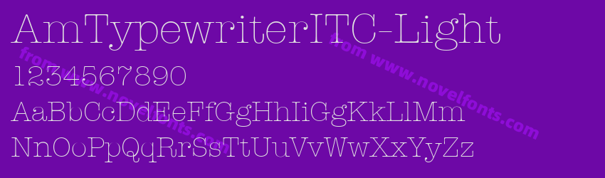 AmTypewriterITC-LightPreview