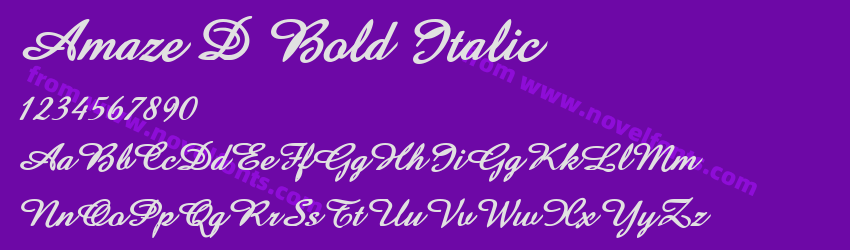 Amaze D Bold ItalicPreview