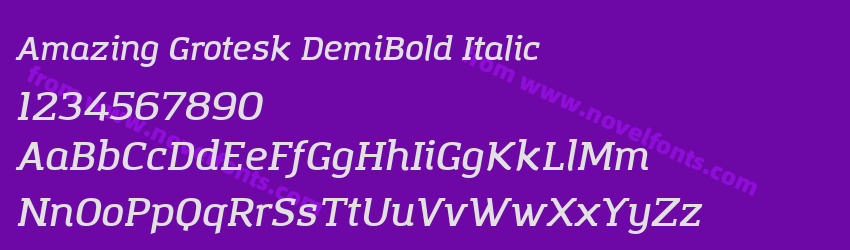 Amazing Grotesk DemiBold ItalicPreview