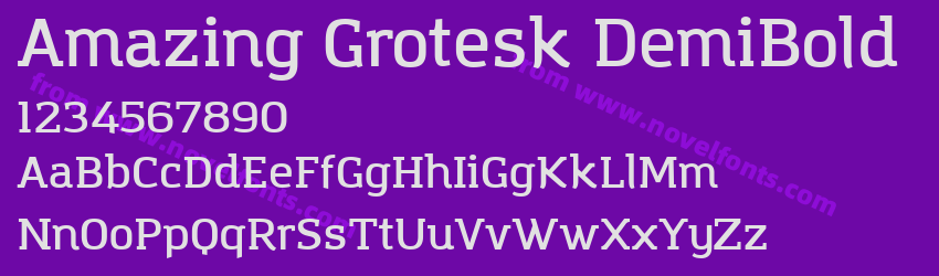 Amazing Grotesk DemiBoldPreview