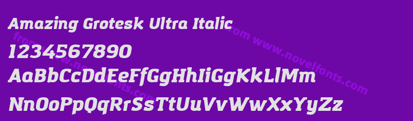 Amazing Grotesk Ultra ItalicPreview