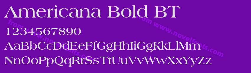 Americana Bold BTPreview