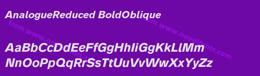 AnalogueReduced-BoldObliquePreview