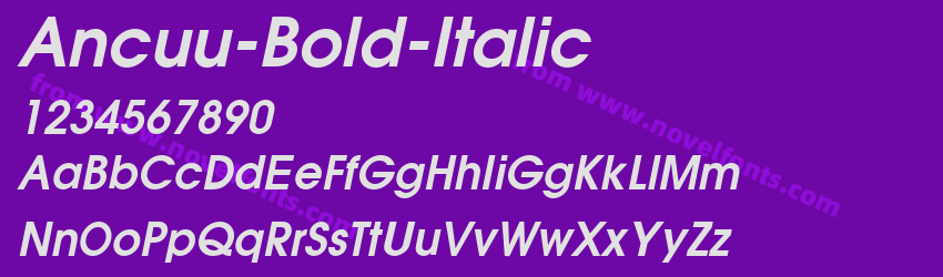 Ancuu-Bold-ItalicPreview