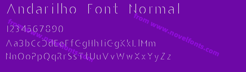 Andarilho Font NormalPreview