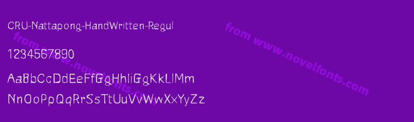 CRU-Nattapong-HandWritten-RegulPreview