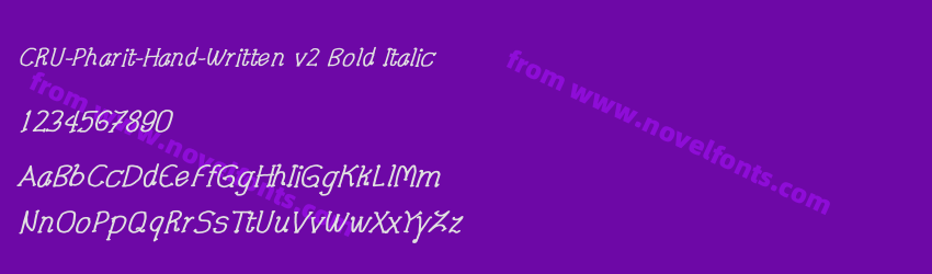 CRU-Pharit-Hand-Written v2 Bold ItalicPreview