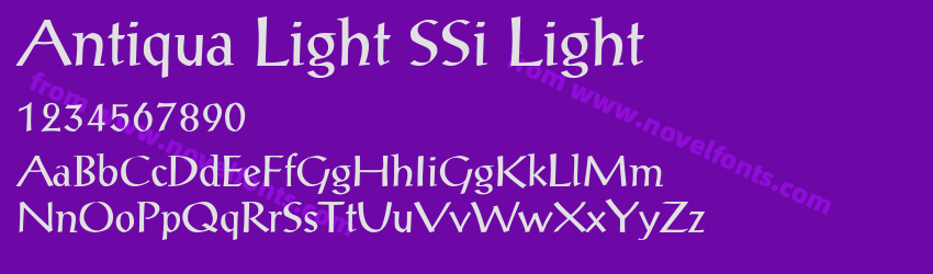 Antiqua Light SSi LightPreview