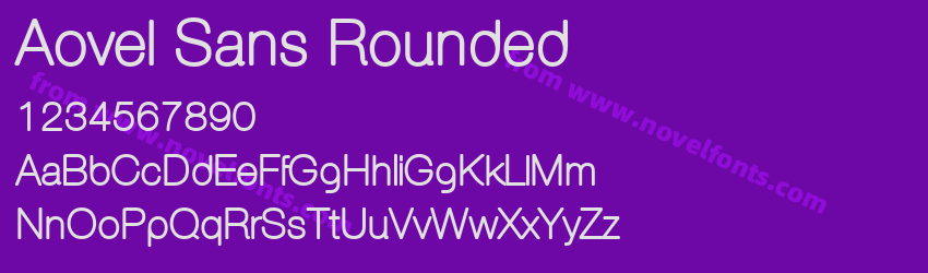 Aovel Sans RoundedPreview