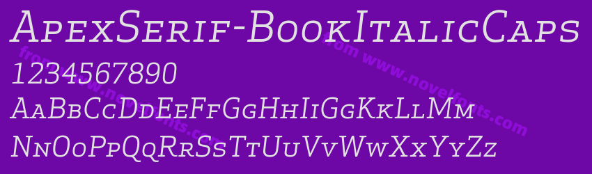 ApexSerif-BookItalicCapsPreview