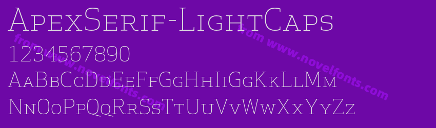 ApexSerif-LightCapsPreview