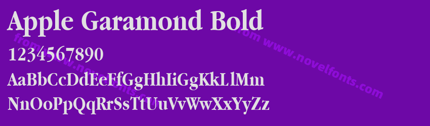 Apple Garamond BoldPreview