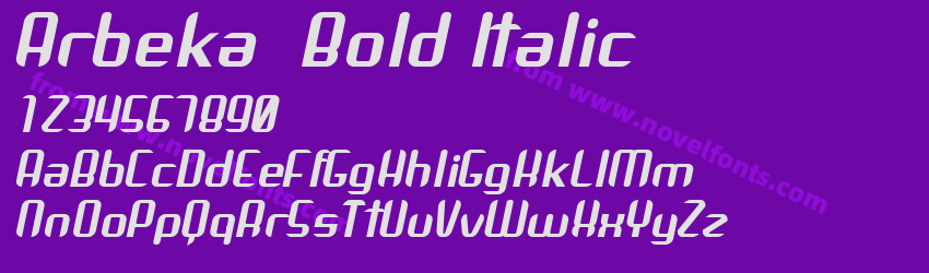 Arbeka  Bold ItalicPreview