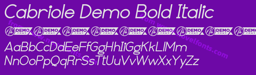 Cabriole Demo Bold ItalicPreview