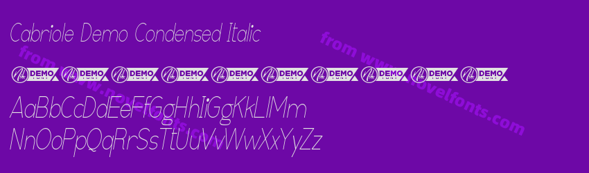 Cabriole Demo Condensed ItalicPreview