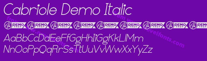 Cabriole Demo ItalicPreview