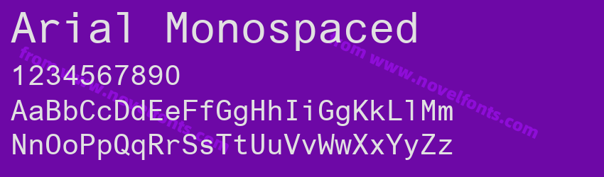Arial MonospacedPreview