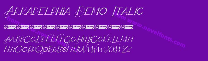 Arkadelphia Demo ItalicPreview