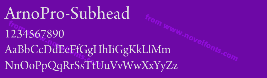 ArnoPro-SubheadPreview