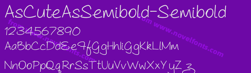 AsCuteAsSemibold-SemiboldPreview