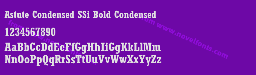 Astute Condensed SSi Bold CondensedPreview