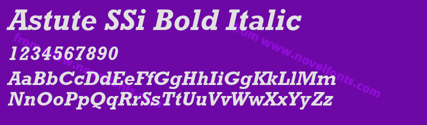 Astute SSi Bold ItalicPreview