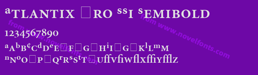 Atlantix Pro SSi SemiboldPreview