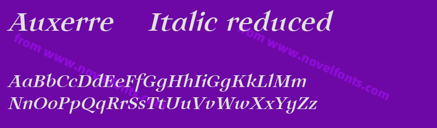 Auxerre 56 Italic reducedPreview