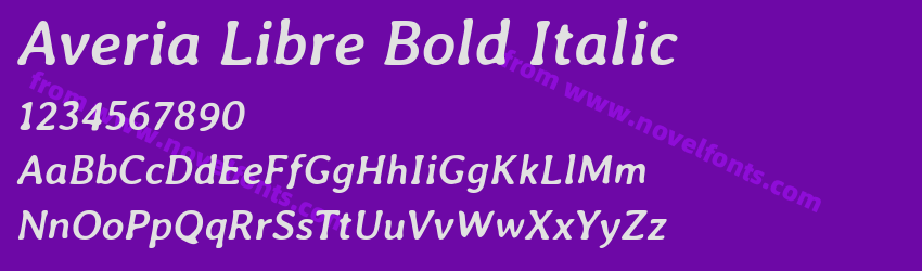 Averia Libre Bold ItalicPreview