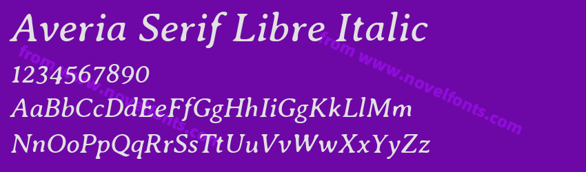 Averia Serif Libre ItalicPreview