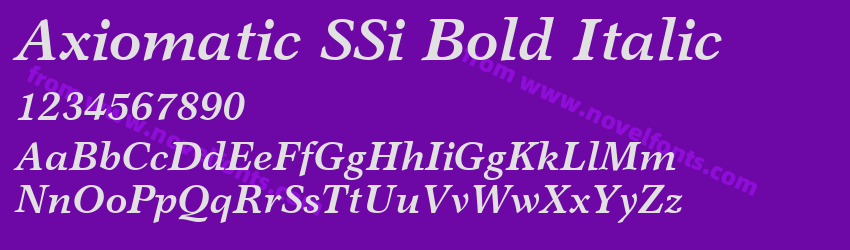 Axiomatic SSi Bold ItalicPreview