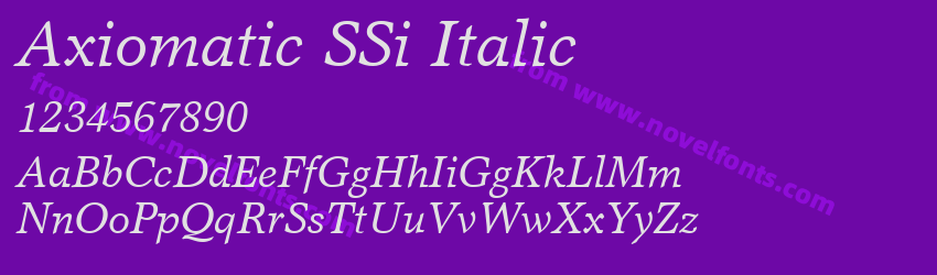 Axiomatic SSi ItalicPreview