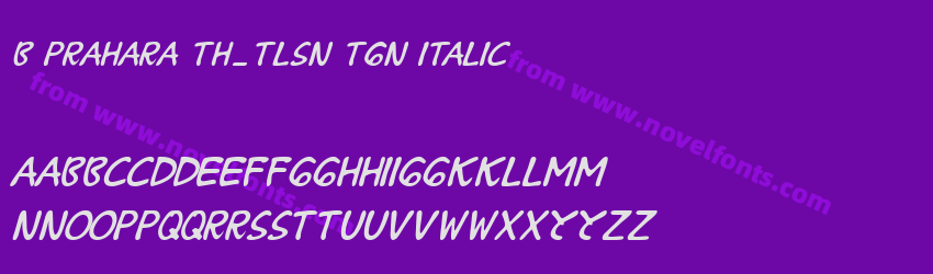 B Prahara TH_Tlsn Tgn ItalicPreview