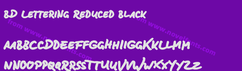 BD Lettering Reduced BlackPreview