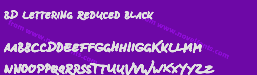 BD Lettering Reduced BlackPreview