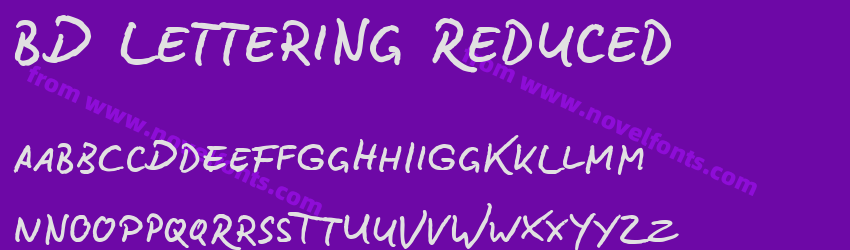 BD Lettering ReducedPreview