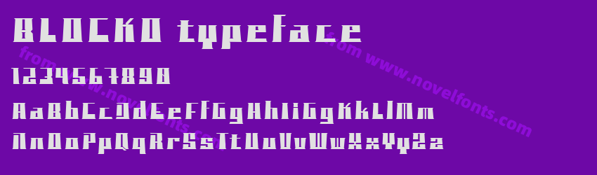 BLOCKO typefacePreview